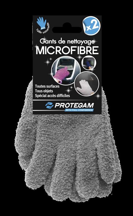 Gant nettoyage toutes surfaces microfibre taille unique - PROTEGAM