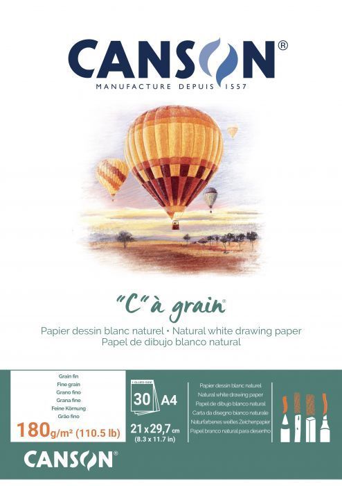 Pochette C à Grain® Canson® A4 180g 12fles - Mr.Bricolage