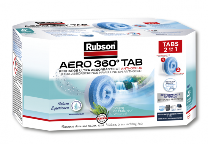 4 sacs recharges absorbeur d'humidité Aéro 360° vanille - RUBSON -  Mr.Bricolage