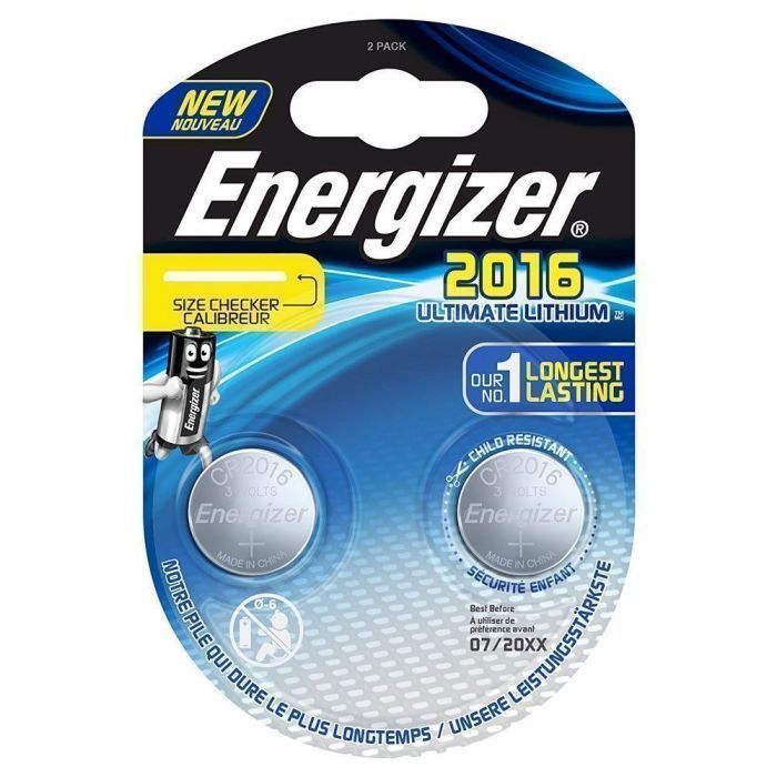 Pile CR2016 Energizer Ultimate Lithium x2 - Mr.Bricolage