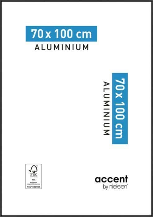 Nielsen Cadre en aluminium Classic 70x100 cm - blanc brillant