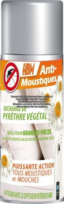 Diffuseur Intérieur de Pyrèthre Végétal Automatique Anti-Moustiques