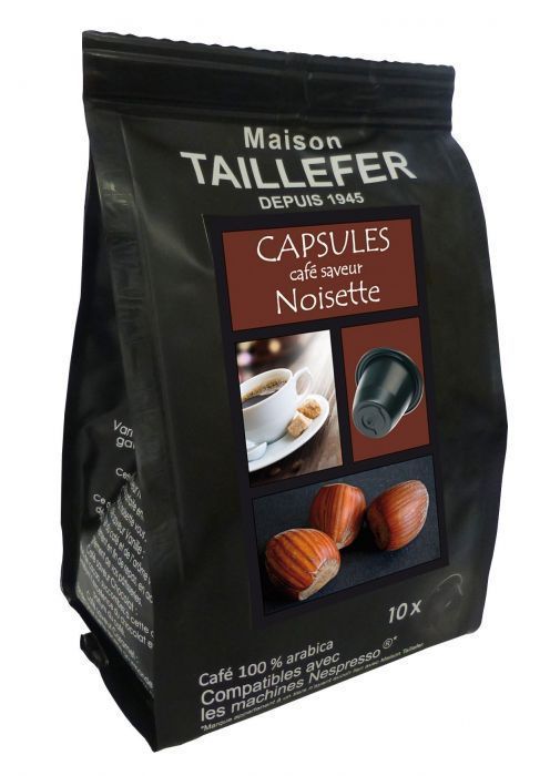 Café saveur noisette sachet de 10 capsules - Mr.Bricolage