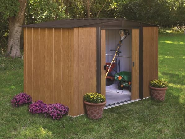 Abri de jardin métal aspect bois 5m² - ARROW - Mr.Bricolage