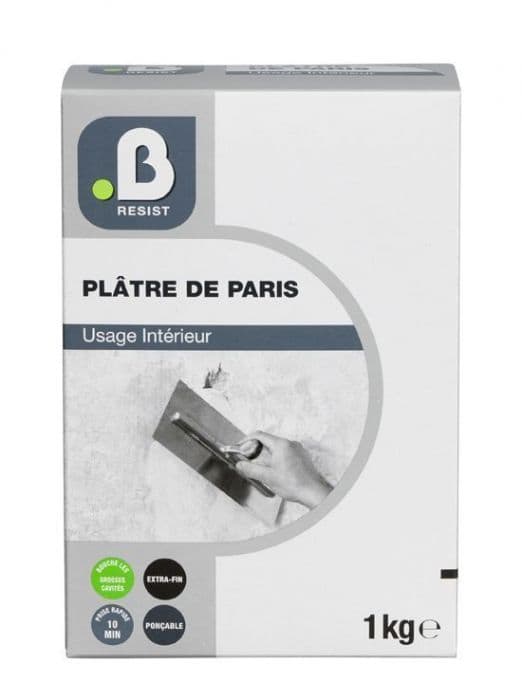 Toupret BCPLA01 Plâtre De Paris en Sac De 1kg, Blanc : : Bricolage