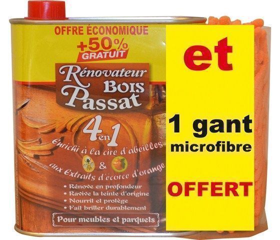 Renovateur bois 500ml 1 gant offert - PASSAT - Mr.Bricolage