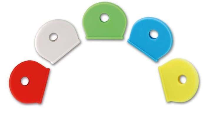 Tête couleur plastique rond pour clés - QUINCAILLERIE/Tête plastique couleur  pour clés 