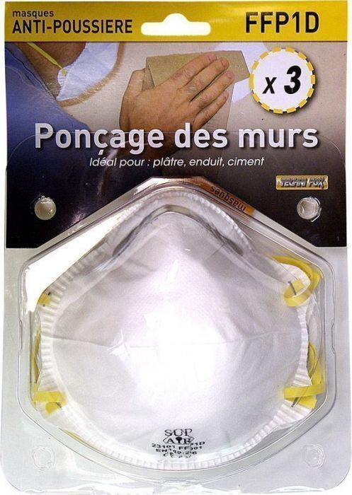 Masque anti-poussière pour menuiserie Construction Tondre Ponçage