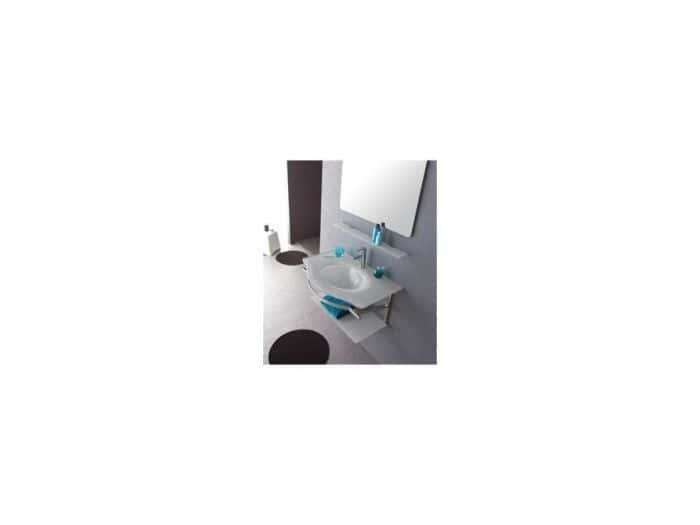 Meuble salle de bain MATRO gris 82x82x47cm - ONDEE - Mr.Bricolage