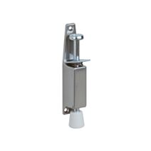 Arrêt de porte acier 25x130x30mm gris aluminium blanc - CIME