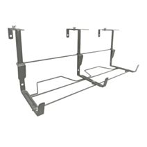Support jardinière ergonomique fer plat anthracite 60x16-26cm - LOUIS MOULIN