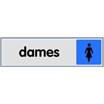 Plaquette 170x45mm plexi couleur "dames" - NOVAP