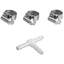 Té plastique Ø4 mm + 3 colliers - SPID'O