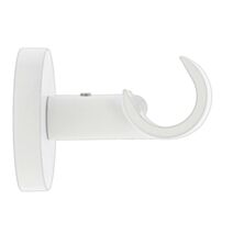 Support métal Ø20mm Ouvert 50mm Blanc Mat