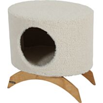 Cachette Montana 1 laine de mouton synthétique blanc - ZOLUX