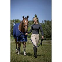 Ensemble licol et longe Club noir pour cheval - RIDING WORLD