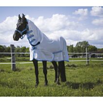 Chemise filet Combo blanc/bleu ciel T. 6'0 - RIDING WORLD