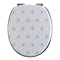Abattant WC fibre de bois MDF Woody décor origami - WIRQUIN