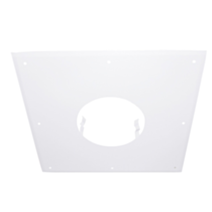 Plaque propreté 500x300mm blanc Ø125mm - JONCOUX