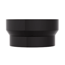 Réduction émail noir mat Ø153/150mm - JONCOUX