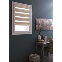 Store enrouleur Jour/Nuit sans perçage taupe 45x160cm - INVENTIV