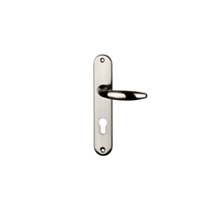 Poignée de porte extérieure Pablo entraxe 195 cylindre nickel alu - INVENTIV