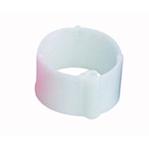 25 Bagues à clips Ø16mm Blanche - CHICK’A