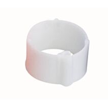 50 Bagues à clips Ø20mm blanche - CHICK’A