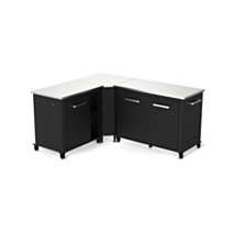 Ensemble cusine extérieure modules 120 cm + 90 cm avec angle - COZZE