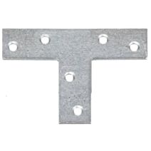 Platine d'assemblage en T 16x50x2mm Ø3,8mm 6 trous - ALBERTS