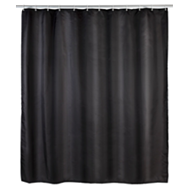 Rideau de douche 180x200 noir anti moisissure