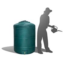 Récupérateur d'eau de pluie hors sol 500L vert - DS EAU