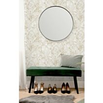 Papier peint vinyle intissé Aliare blanc/or 0,53 x 10 m - GRANDECO