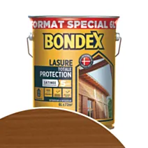 Lasure Totale Protection 5 ans 6L chêne moyen satinée - BONDEX