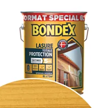 Lasure Totale Protection 5 ans 6L chêne clair satinée - BONDEX