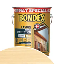 Lasure Totale Protection 5 ans 6L incolore satinée 5 ans - BONDEX