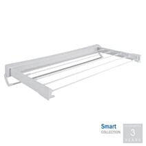 Séchoir mural télescopique plastique 3,5m blanc - METALTEX