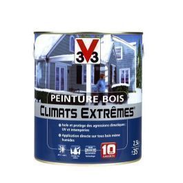 Peinture Bois Extérieur Climats Extrêmes® V33, Blanc Satiné 5 L à