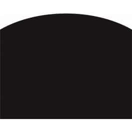 Plaque de protection sol noir sablé EQUATION Pétale, l.80 cm x H.100 cm