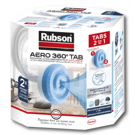 4 Recharges Absorbeur d'Humidité Aero 360° - RUBSON - Mr Bricolage,  recharge absorbeur d'humidité 