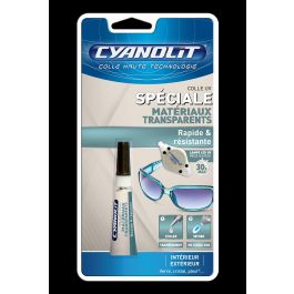 Colle Cyanolit UV spécial verre - 3 gr - Colle bricolage - Creavea