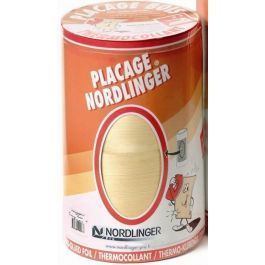 Les produits   Menuiserie intérieure - Placage bois véritable  pré-encollé teck 0,5 x 2,5 ml