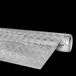 Revêtement adhésif placflex relief damier alu 90cmx2,15m - NORDLINGER PRO -  Mr.Bricolage