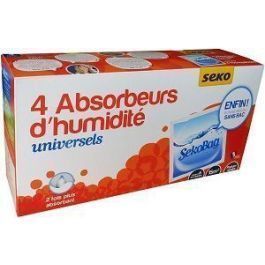ABSORBEUR D'HUMIDITE SEKODRY - LOT DE 2*150G - 12M2 - SANS BAC