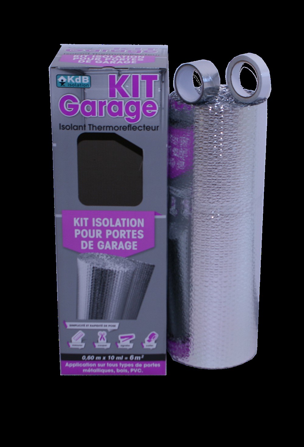 Kit isolation porte de garage rouleau + adhésif - Brico Dépôt