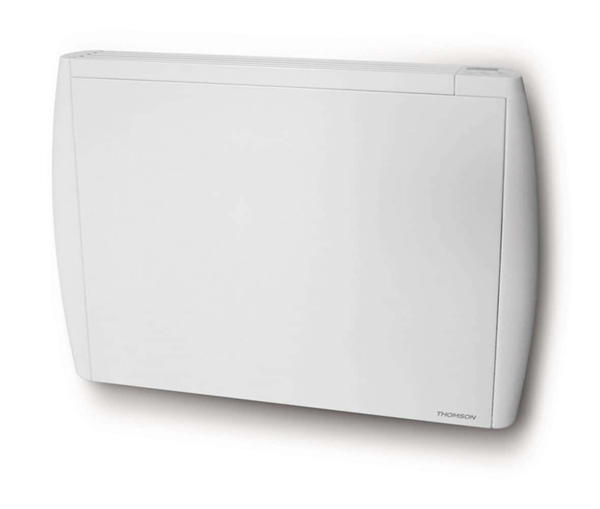 Thomson - theco1500n - radiateur céramique - inertie sèche - 1500 watts -  ecran lcd - 3 programmes - classe ii - blanc - Conforama